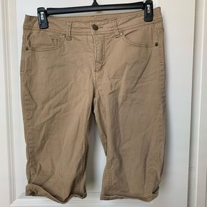 Faded Glory Khaki Bermuda Shorts